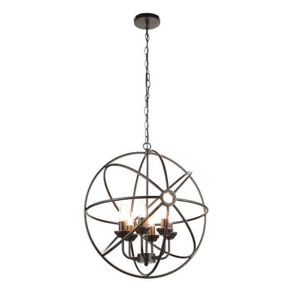 Merra 6 Light Oil Rubbed Bronze Orb Chandelier Hcf 1701 00 Bnhd 1 Merra 6 Light Oil Rubbed Bronze Orb, Orb Chandelier Oil Rubbed Bronze