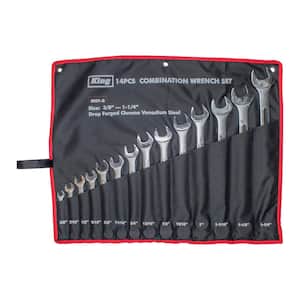 SAE 3/8 in. - 1-1/4 in. Combination Wrench Set (14-Pieces)