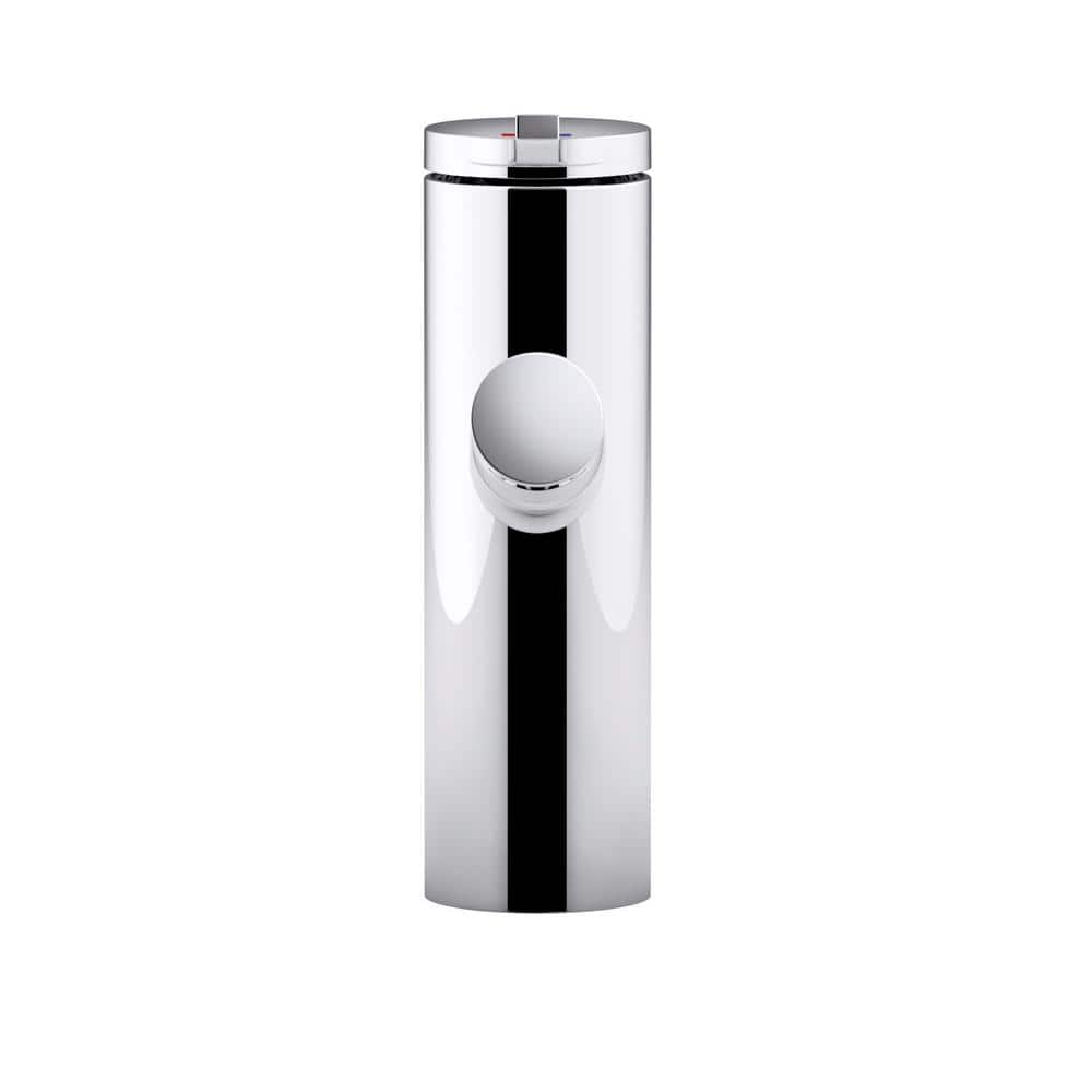 Polished Chrome Single-Handle Bathroom Sink Faucet with Pop-Up Drain