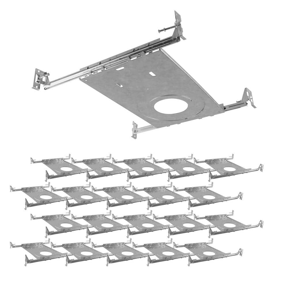 Multiframe 3 in./4 in./6 in. IC Rated Multi-Diameter New Construction Recessed Housing Mounting Frame (20-Pack) price history on PriceWatchPro
