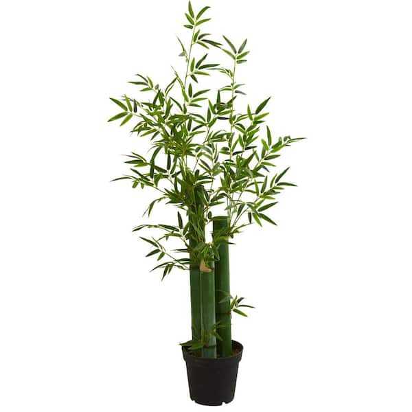 Nearly Natural Indoor Bamboo Artificial Tree in Bamboo Square 5804 - The  Home Depot