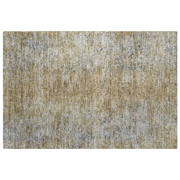 Dream Shag Premium Machine Washable Abstract ADS840 Brown 3 ft. x 4 ft. Area Rug