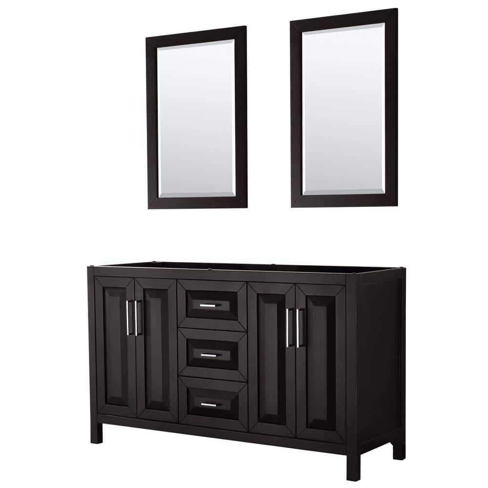 Wyndham Collection Daria 59 in. Double Bathroom Vanity Only