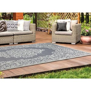 Trava Home Outdoor Rug - Reversible Modern Design, 6x9 Mango