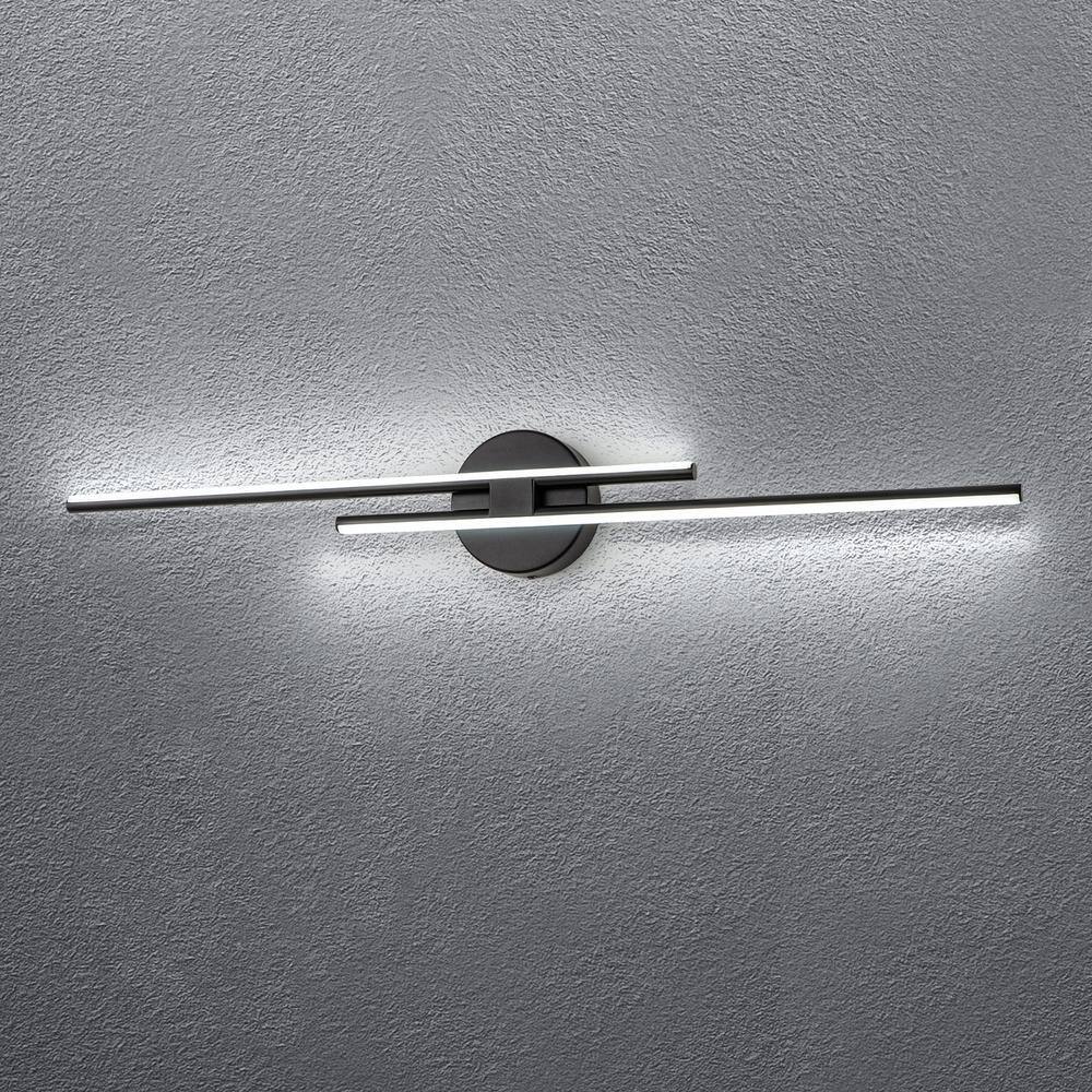 Rie　8袋 EDISLIVE Bourget 31.49 in. 1 Light Black LED Vanity Light