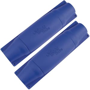 18 in. x 5 in. x 5 in. Blue Marine-Grade PVC Straight Pipe Bumper for Boat Dock Systems and Modular Docks, 2-Pack