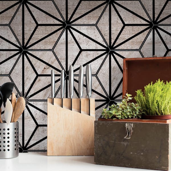 Sawnwood Tribeka Hex Grey 8-5/8 in. x 9-7/8 in. Porcelain Floor and Wall Tile (11.5 sq. ft./Case)