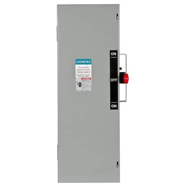 Double Throw 60 Amp 600-Volt 3-Pole Indoor Fusible Safety Switch