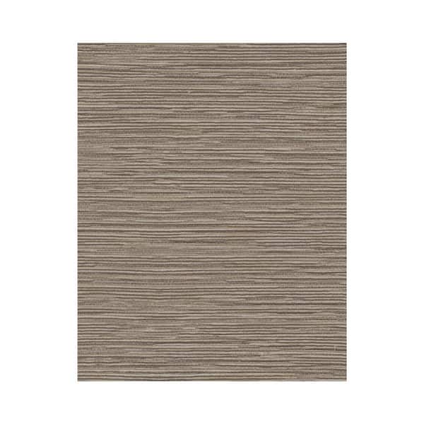 York Wallcoverings Ramie Weave Dark Gray Vinyl Strippable Roll (Covers 60.75 sq. ft.)