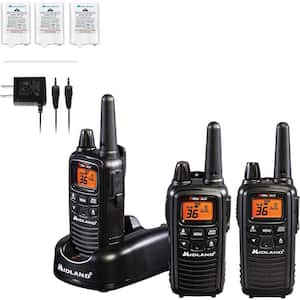 Extended 30 Mile Range Rechargeable Waterproof Digital 2-Way Radio with Charger 3-Pack
