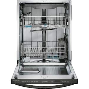Gallery 24 in Top Control Built In Tall Tub Dishwasher in Black Stainless Steel with 7 Cycles and CleanBoost
