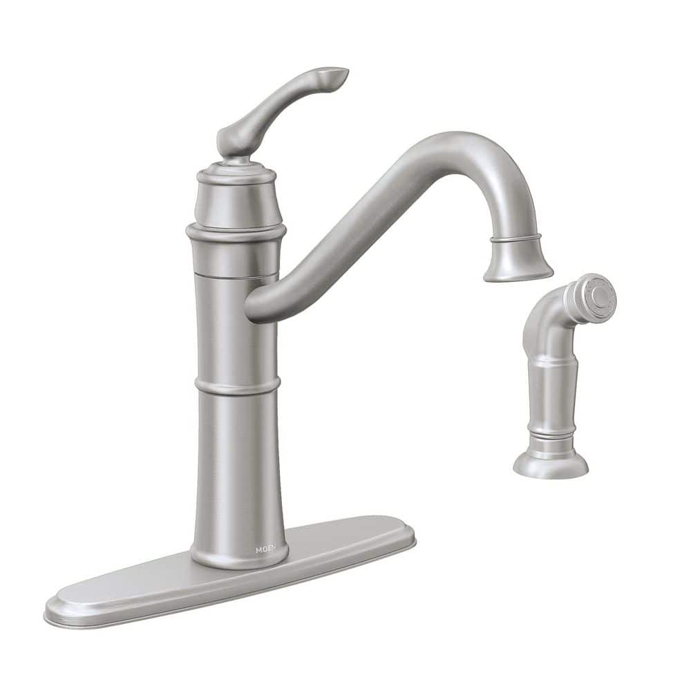 Wetherly Single-Handle High Kitchen Faucet with Side Spray in Spot Resist Stainless price history on PriceWatchPro