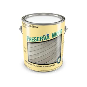 1 Gal. Driftwood Gray Semi-Solid Exterior Wood Stain and Sealer