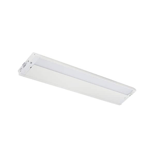 KICHLER 4U Series 22 in. 2700K LED Textured White Under Cabinet Light with Frosted Diffuser