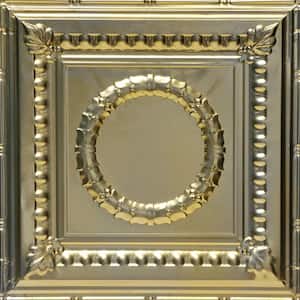 Victory 2 ft. x 2 ft. Nail Up Tin Ceiling Tiles in Gold Nugget (48 sq. ft. / box)
