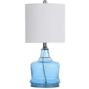 22.5 in. Cerulean Table Lamp with White Styrene Shade