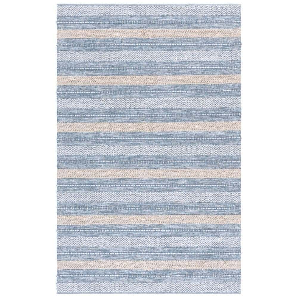 Montauk 4 ft. x 6 ft. Silver/Ivory Modern Striped Area Rug price history on PriceWatchPro