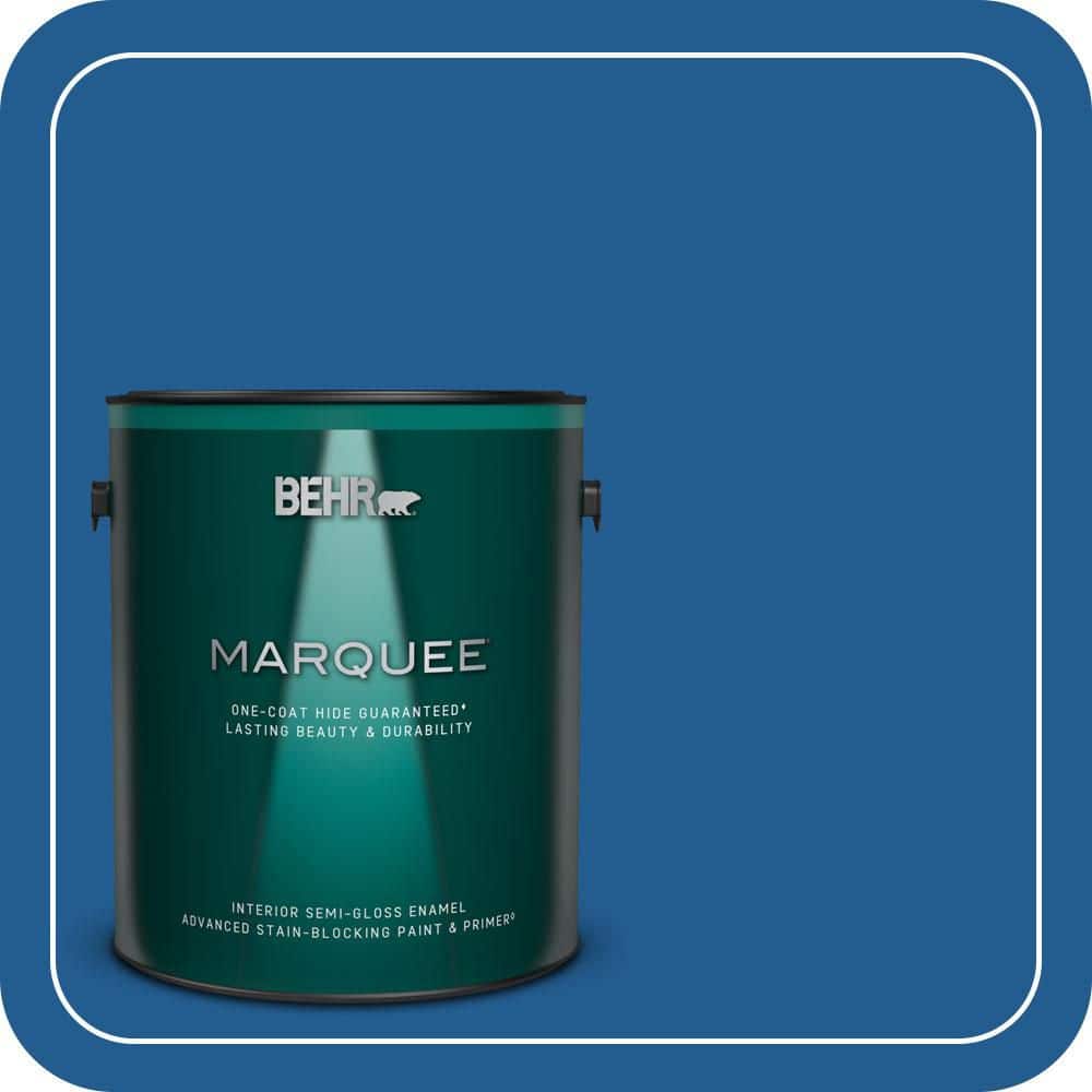 1 gal. #S-G-570 Sapphire Lace Semi-Gloss Enamel Interior Paint & Primer price history on PriceWatchPro