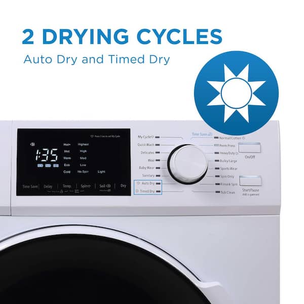 BLACK+DECKER Washer and Dryer Combo, 2.7 Cu. Ft. All In One Washer and  Dryer with LED Display & 16 Cycles