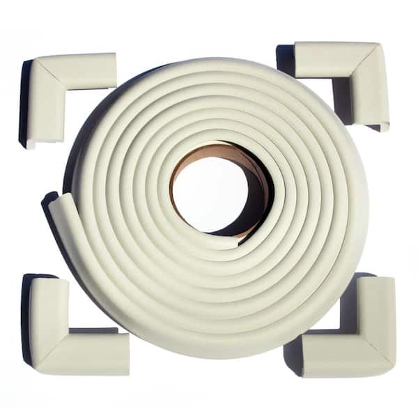 Cardinal Gates 12 ft. Edge and Corner Safety Cushion Roll Plus Corners in  Ivory (4-Pack) EC12CC4-IVR - The Home Depot
