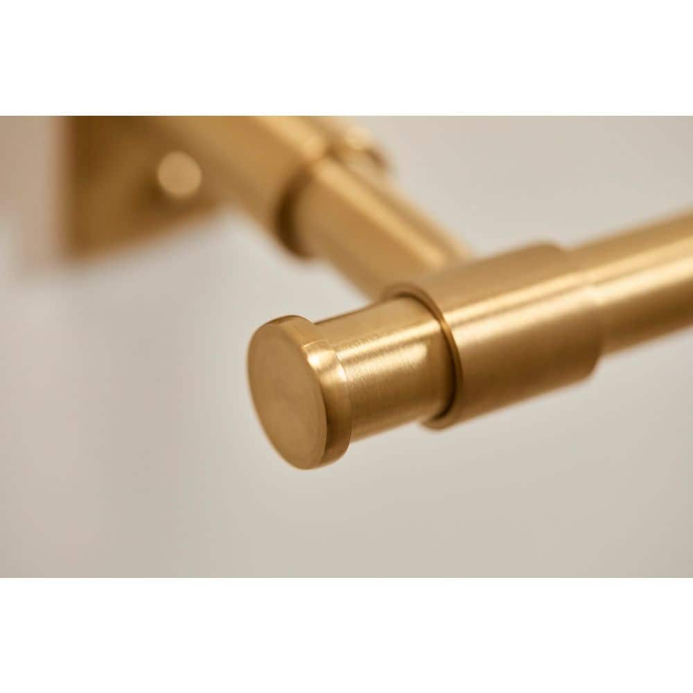 Vibrant Brushed Moderne Brass Wall Mounted Toilet Paper Holder