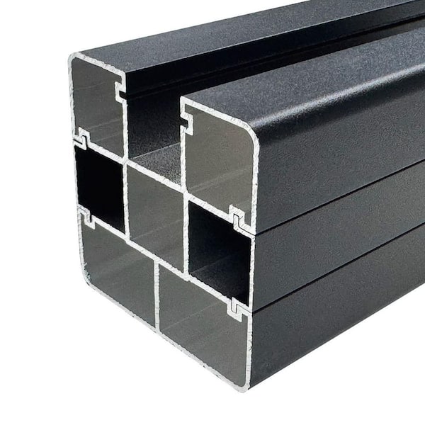 mondaria Composite Fence Series 2.8 in. x 2.8 in. x 8 ft. Aluminum