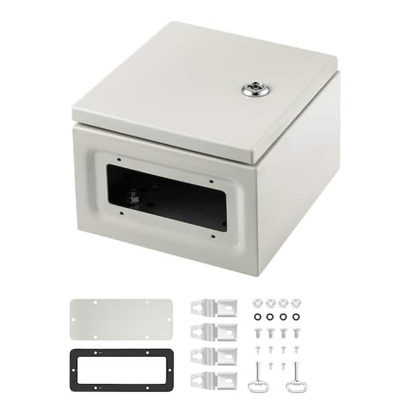 NEMA Metal Case, 8 in. x 8 in. x 6 in. NEMA 4X Metal Electric Enclosure, With IP66 Water and Dust Resistance