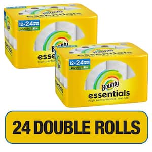 Essentials Select-A-Size White Paper Towel Roll (24 Double Rolls)