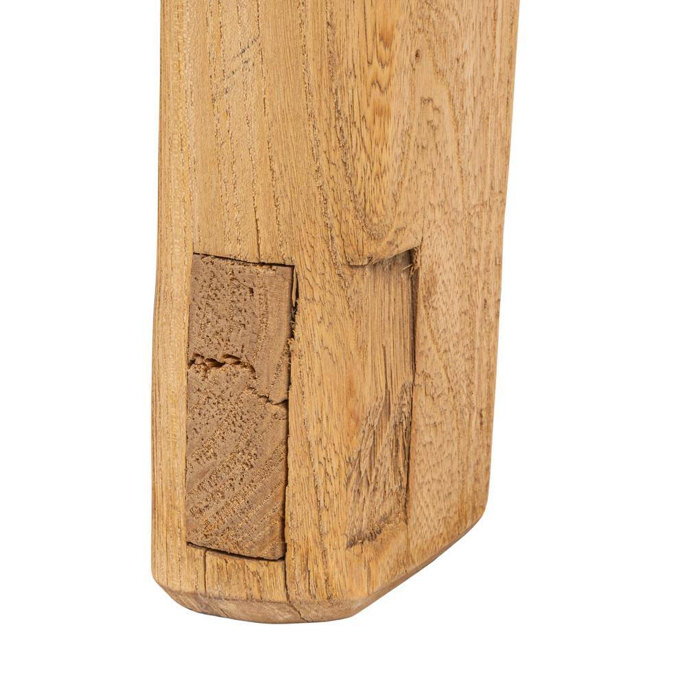Reclaimed Elm Wood Console Table with Natural Finish