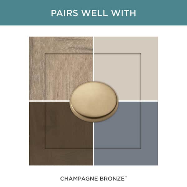 Modern Post 1-1/8 in. (28 mm) Champagne Bronze Cabinet Knob Modern Post 1-1/8 in. (28 mm) Champagne Bronze Cabinet Knob