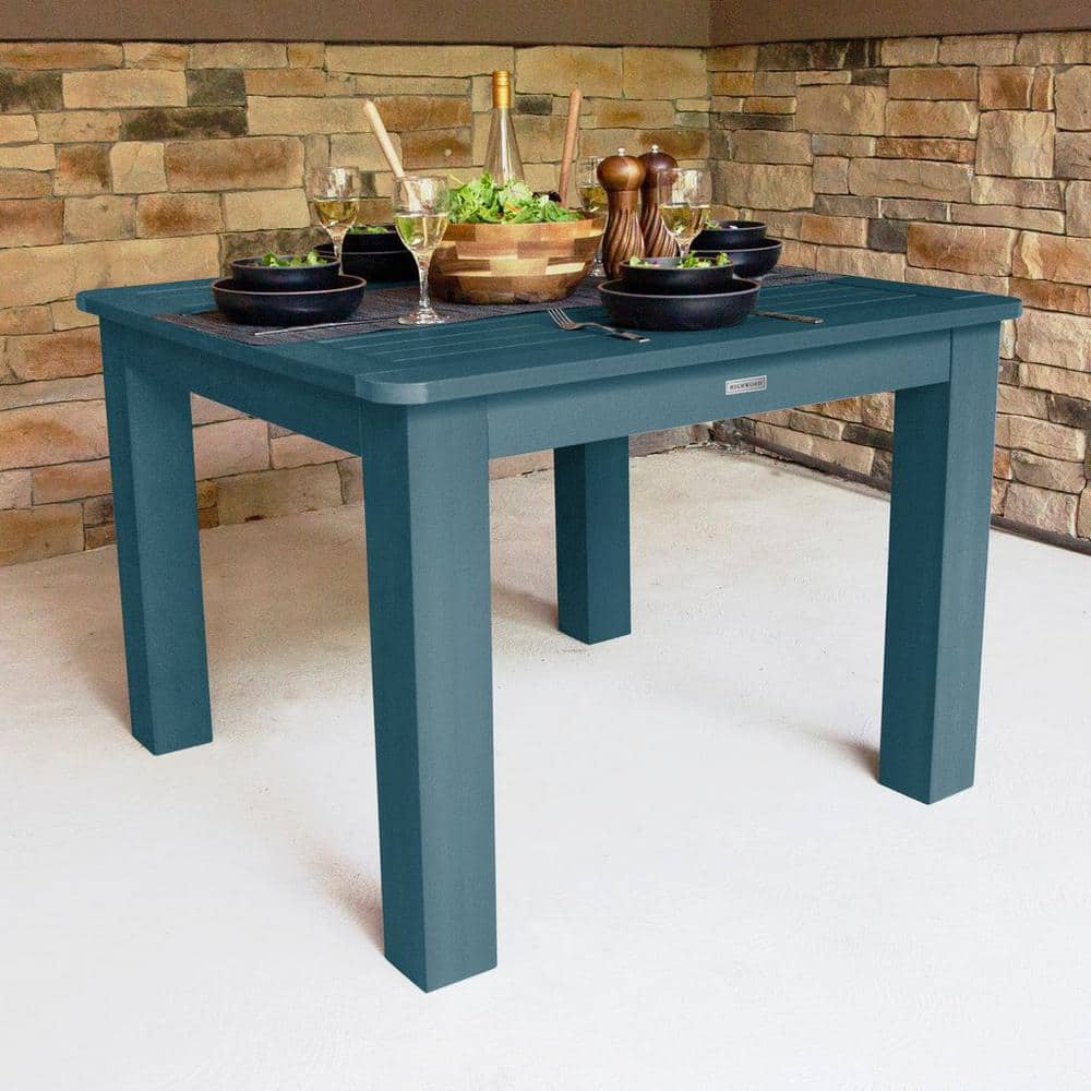 Nantucket Blue Square Recycled Plastic Outdoor Dining Table price history on PriceWatchPro