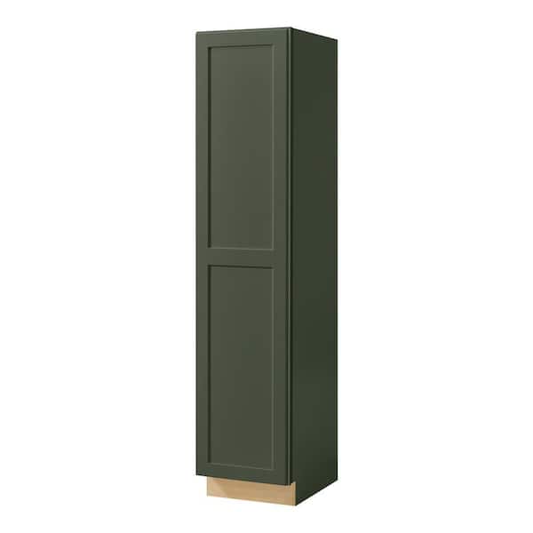 Avondale 18 in. W x 84 in. H x 24 in. D Ready To Assemble Plywood Shaker Utility Pantry Cabinet in Fern Green