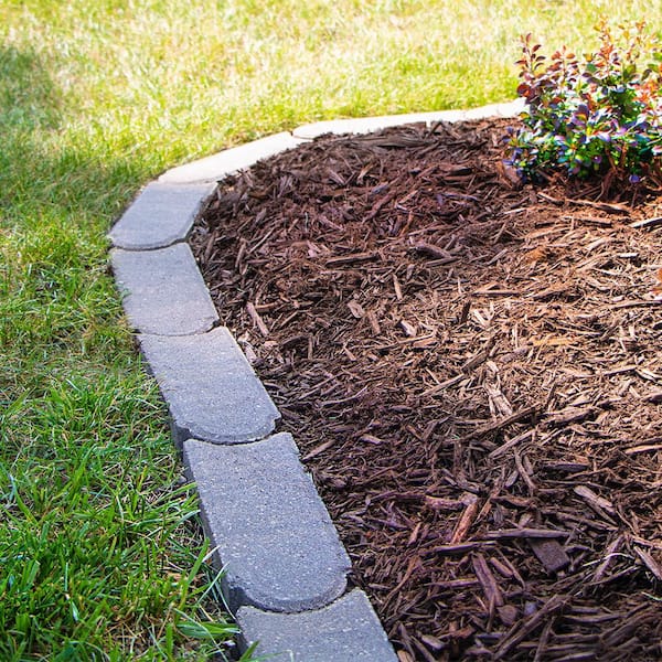 Edgestone 11.75 in. x 3 in. x 4 in. Tan/Charcoal Concrete Edging (288-Piece Pallet)