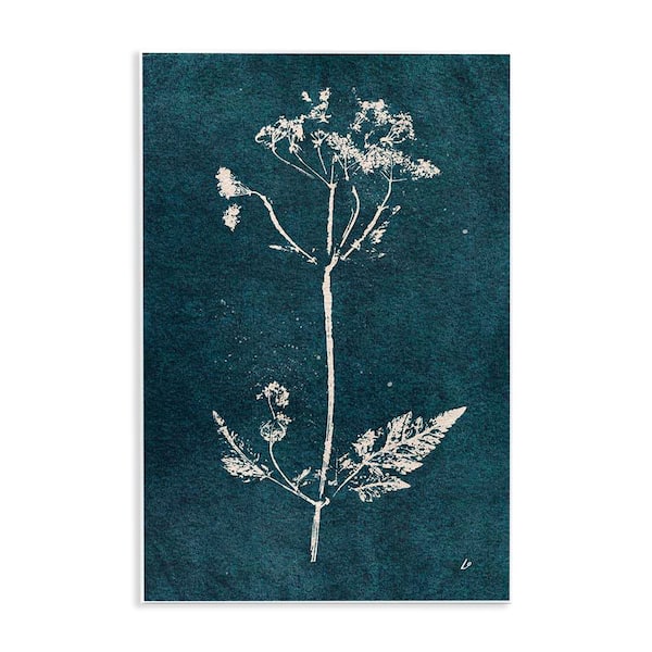 Cow Parsley Stem by Lydia Orange Unframed Nature Graphic Art Print 15 in. x 10 in.