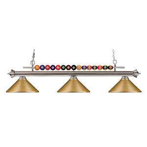 Cordon 4-Light Matte Black Billiard Light with Metal Matte Black Shade ...