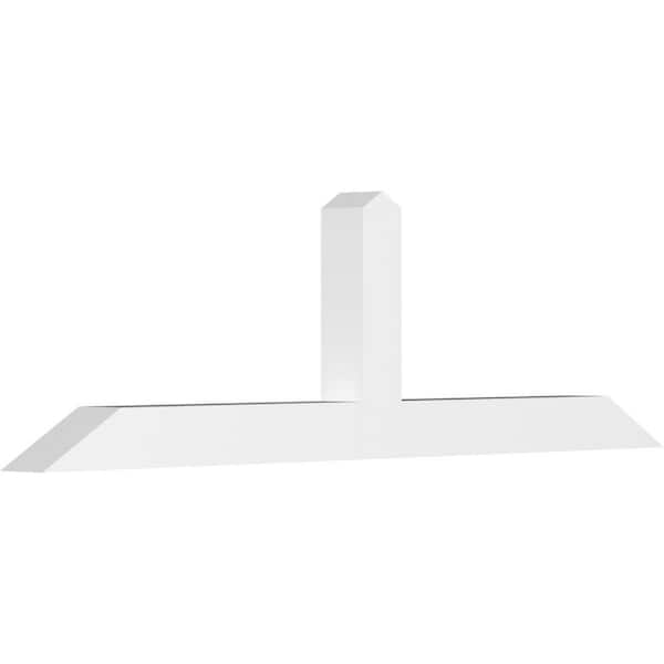 Ekena Millwork Portland 96 in. W x 28 in. H x 6 in. D Signature Polyurethane Bracket