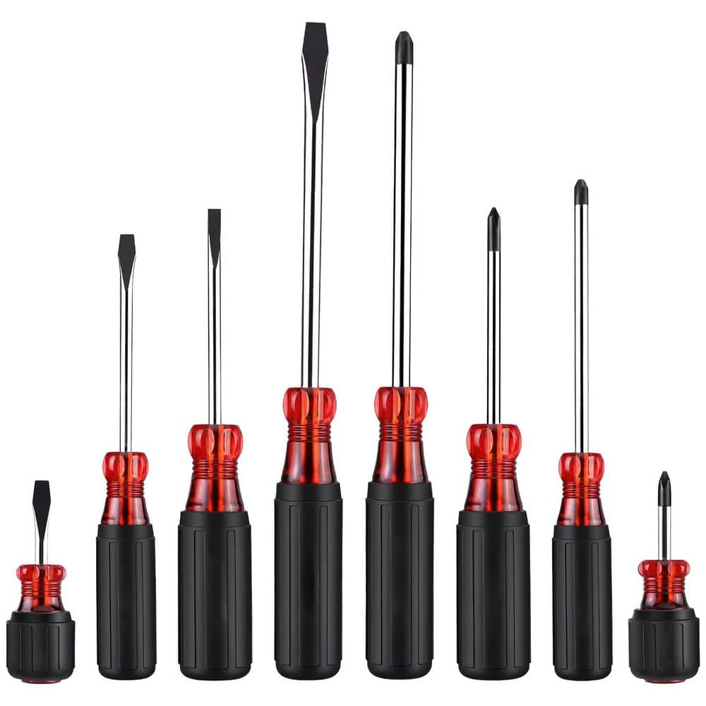 8-Piece Magnetic Screwdriver Set S2 Steel Non-Slip Grip Phillips Flathead Stubby Tips Hand Tool Kit price history on PriceWatchPro