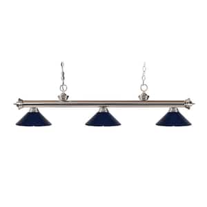 Lawrence 3-Light Brushed Nickel Island Light
