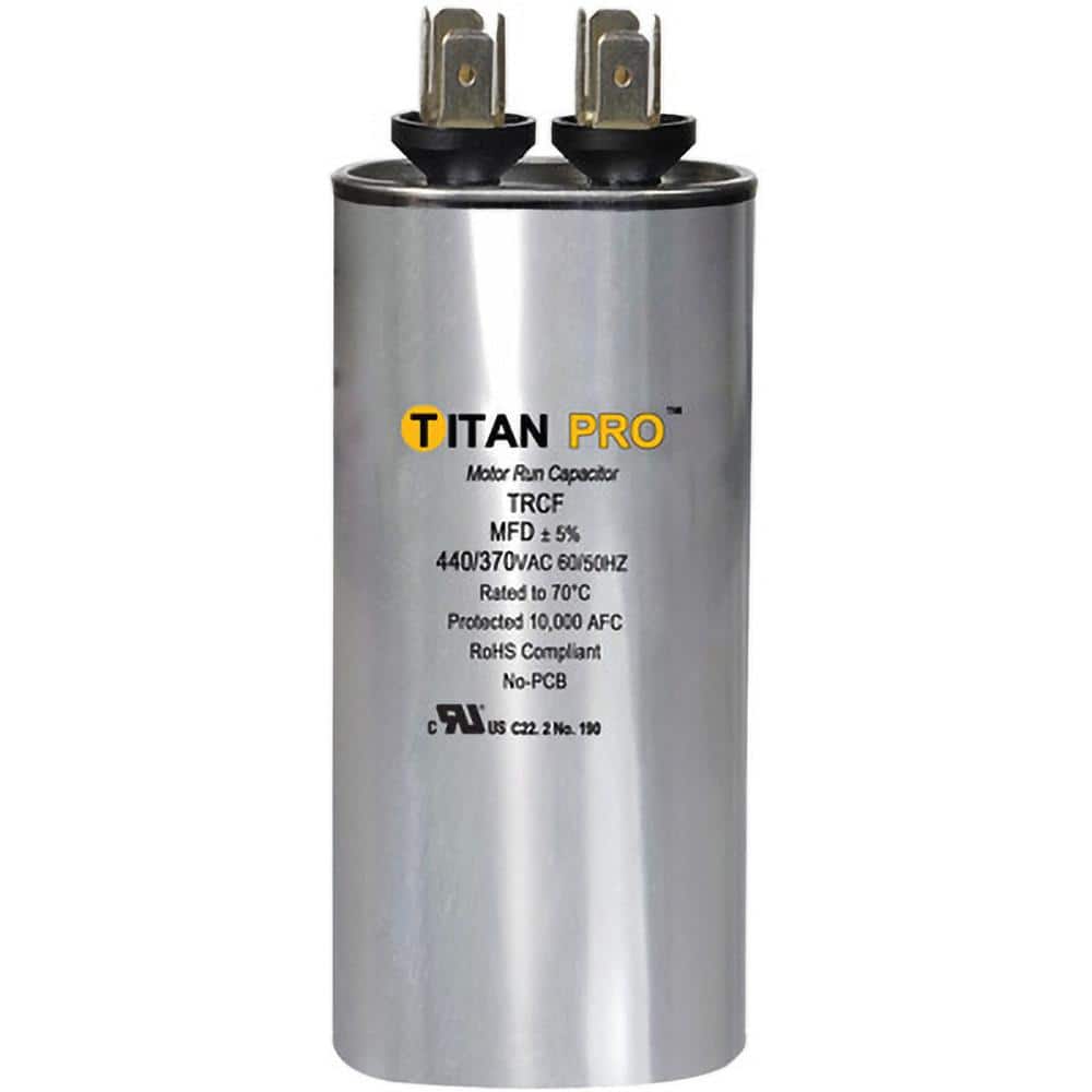 Packard Run Capacitor 7.5 MFD 440 370 Volt Round TRCF7.5 The Home Depot