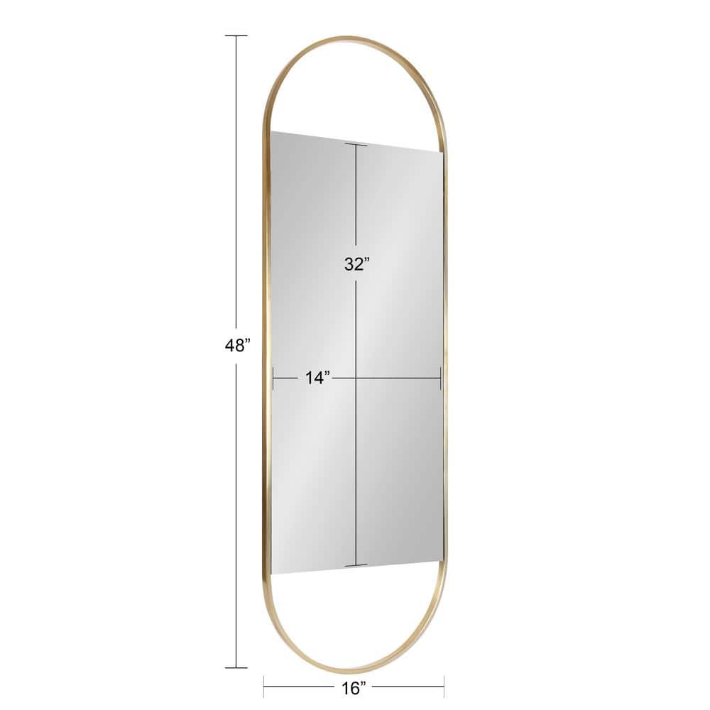 Gold Capsule Full Length Iron Wall Mirror
