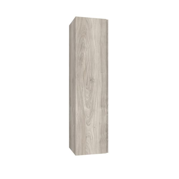 WS Bath Collections Perla 13.7 in. W x 12.5 in. D x 55 in. H Bathroom Storage Wall Cabinet in Grey Pine