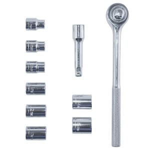 3/8 in. Drive Socket and Ratchet Set (10-Piece)