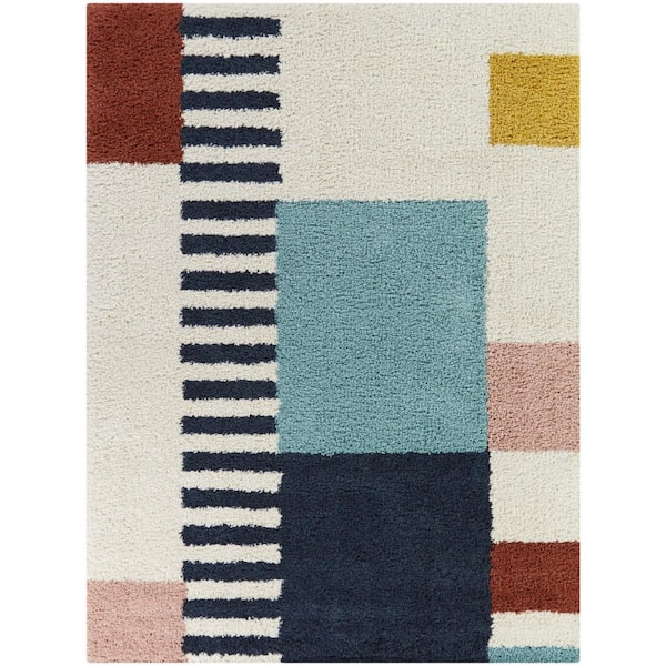 BALTA Marc Navy 7 ft. 10 in. x 10 ft. Color Block Area Rug