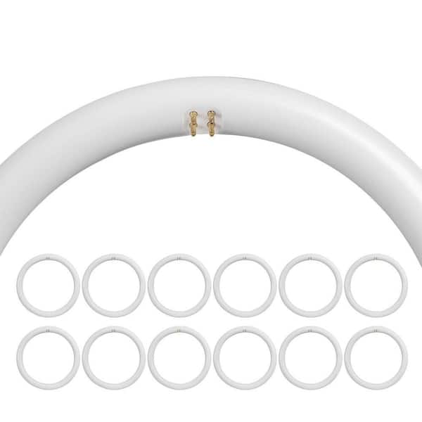 20-Watt 12 in. T9 G10q Type A Plug and Play Linear Circline LED Tube Light Bulb, Daylight Deluxe 6500K (12-Pack)
