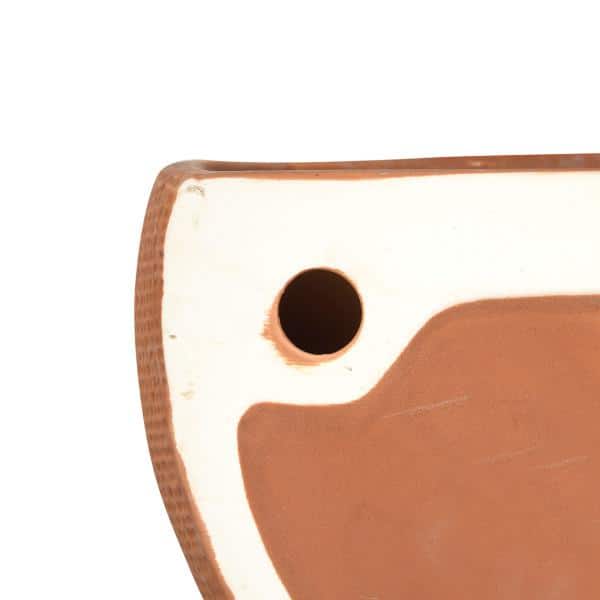 Terracotta Stoneware Wall Mount Planters, Set of 2 Sizes