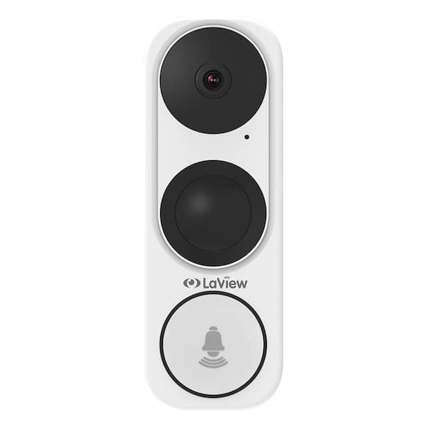 LaView ONE Halo HD 3MP Wi-Fi Doorbell Camera Weatherproof Front Door Wired Security Camera