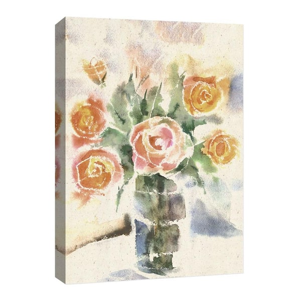 PTM Images 10.inx 12 in. ''Aquarela Flower'' Canvas Wall Art