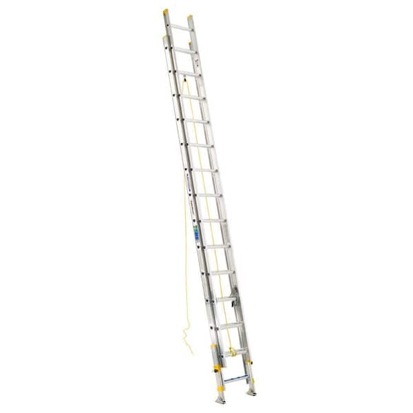 Werner 28 ft. Aluminum D-Rung Equalizer Extension Ladder with 250 lb. Load Capacity Type I Duty Rating
