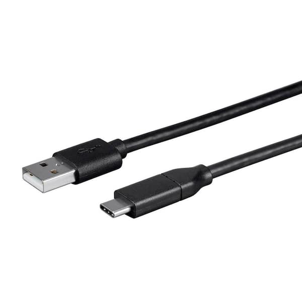 SANOXY 13 ft. Cables and Adapters; USB Type C to USB-A 2.0 Cable - 480 Mbps, 3 Amp, 26AWG, Black