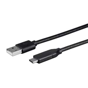 Cables and Adapters; USB Type C to USB-A 2.0 Cable - 480 Mbps, 3 Amp, 26AWG (3.3 ft.), Black